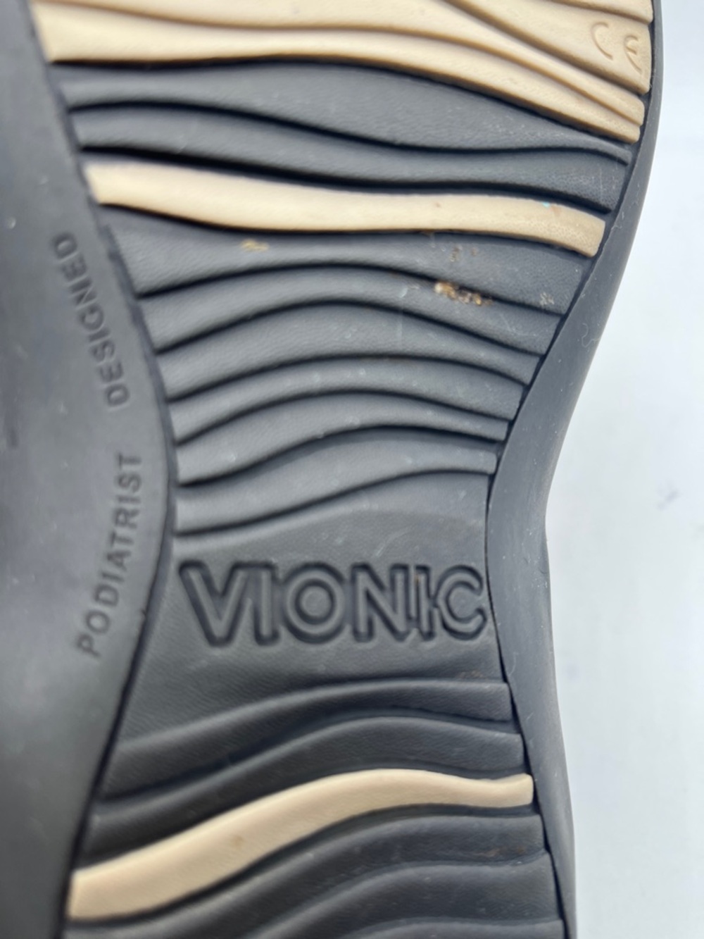 Vionic Sandal Sz 9 turquoise accent on Lizard embossed straps - Picture 7 of 7